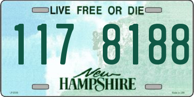 NH license plate 1178188