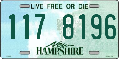NH license plate 1178196
