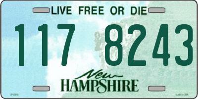 NH license plate 1178243