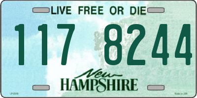 NH license plate 1178244