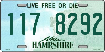 NH license plate 1178292