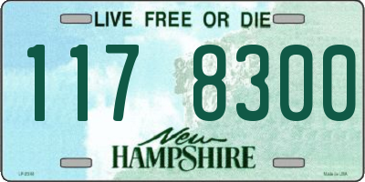 NH license plate 1178300
