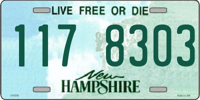NH license plate 1178303
