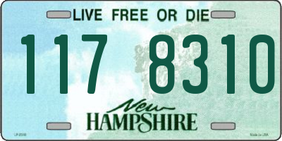 NH license plate 1178310