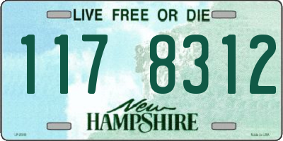 NH license plate 1178312