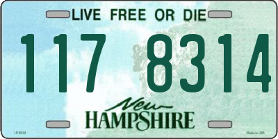 NH license plate 1178314