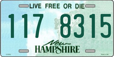 NH license plate 1178315