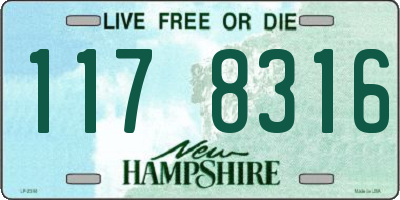 NH license plate 1178316
