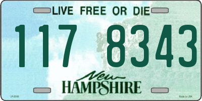 NH license plate 1178343