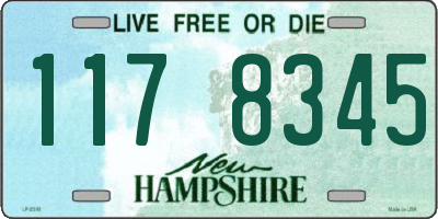 NH license plate 1178345