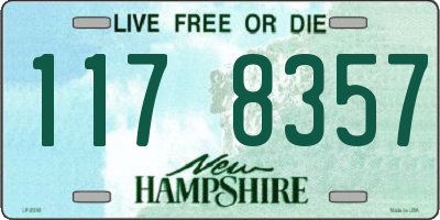 NH license plate 1178357