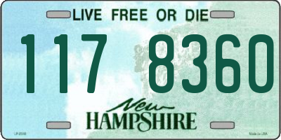NH license plate 1178360