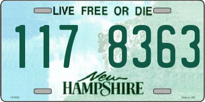 NH license plate 1178363
