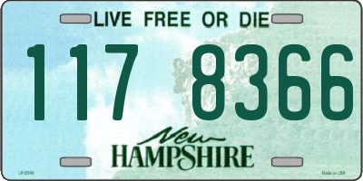 NH license plate 1178366