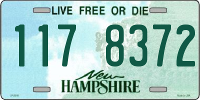 NH license plate 1178372