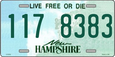 NH license plate 1178383