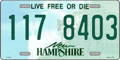 NH license plate 1178403