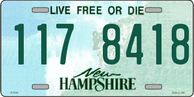 NH license plate 1178418