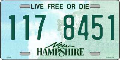 NH license plate 1178451