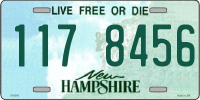 NH license plate 1178456