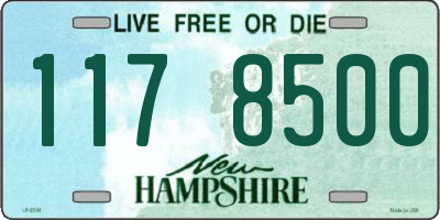 NH license plate 1178500