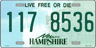 NH license plate 1178536