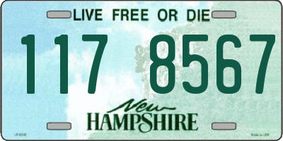 NH license plate 1178567