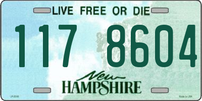 NH license plate 1178604