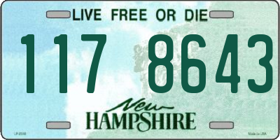 NH license plate 1178643