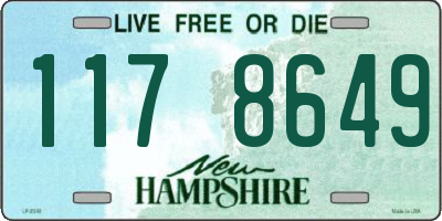 NH license plate 1178649
