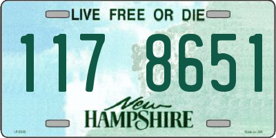 NH license plate 1178651