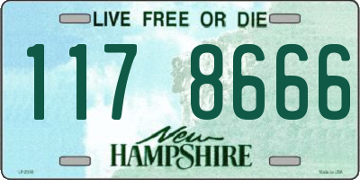 NH license plate 1178666