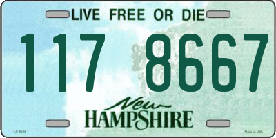 NH license plate 1178667