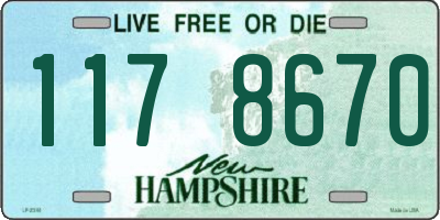 NH license plate 1178670