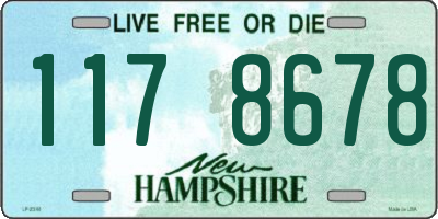 NH license plate 1178678