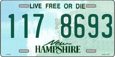 NH license plate 1178693