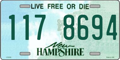 NH license plate 1178694