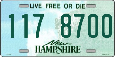 NH license plate 1178700
