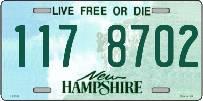 NH license plate 1178702