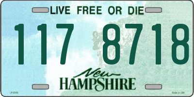 NH license plate 1178718