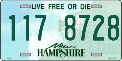 NH license plate 1178728