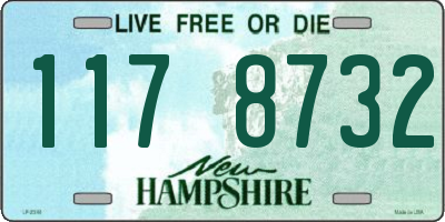 NH license plate 1178732