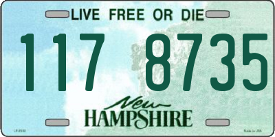 NH license plate 1178735