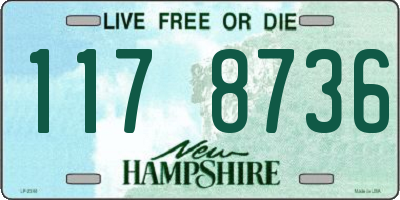 NH license plate 1178736