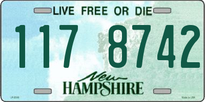 NH license plate 1178742