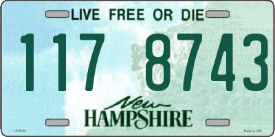NH license plate 1178743