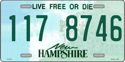NH license plate 1178746