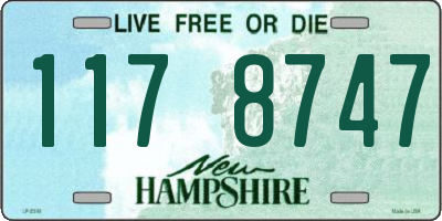 NH license plate 1178747