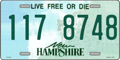 NH license plate 1178748