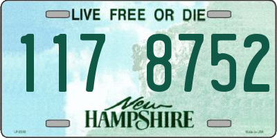 NH license plate 1178752